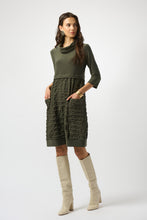 Load image into Gallery viewer, Jacquard Knit Cocoon Dress