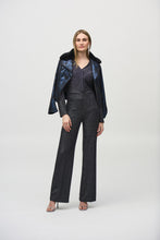 Load image into Gallery viewer, Foiled Suede Jacket with Faux Removable Fur