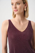 Load image into Gallery viewer, Metallic Knitted Camisole
