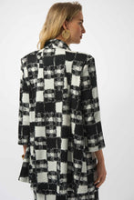 Load image into Gallery viewer, Jacquard Sweater Plaid Print A-Line Jacket