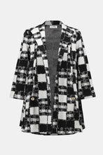 Load image into Gallery viewer, Jacquard Sweater Plaid Print A-Line Jacket