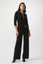 Load image into Gallery viewer, Silky Knit Leatherette Fitted Top