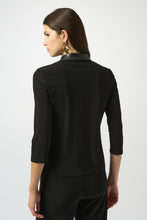 Load image into Gallery viewer, Silky Knit Leatherette Fitted Top