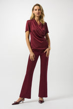 Load image into Gallery viewer, Satin Silky Knit Wrap Top