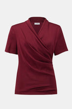 Load image into Gallery viewer, Satin Silky Knit Wrap Top