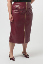 Load image into Gallery viewer, Leatherette Long Pencil Skirt