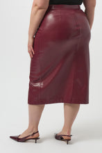 Load image into Gallery viewer, Leatherette Long Pencil Skirt