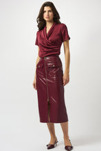 Load image into Gallery viewer, Leatherette Long Pencil Skirt