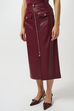 Load image into Gallery viewer, Leatherette Long Pencil Skirt