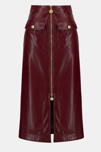 Load image into Gallery viewer, Leatherette Long Pencil Skirt