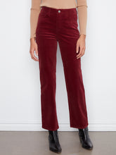 Load image into Gallery viewer, Straight Leg Corduroy Pants - Merlot