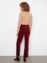 Load image into Gallery viewer, Straight Leg Corduroy Pants - Merlot