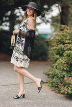 Load image into Gallery viewer, Tropical Print Krinkle Dress