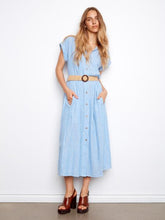 Load image into Gallery viewer, Striped Linen Blend Maxi Dress