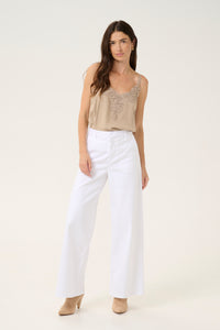 Vista Denim White Pant