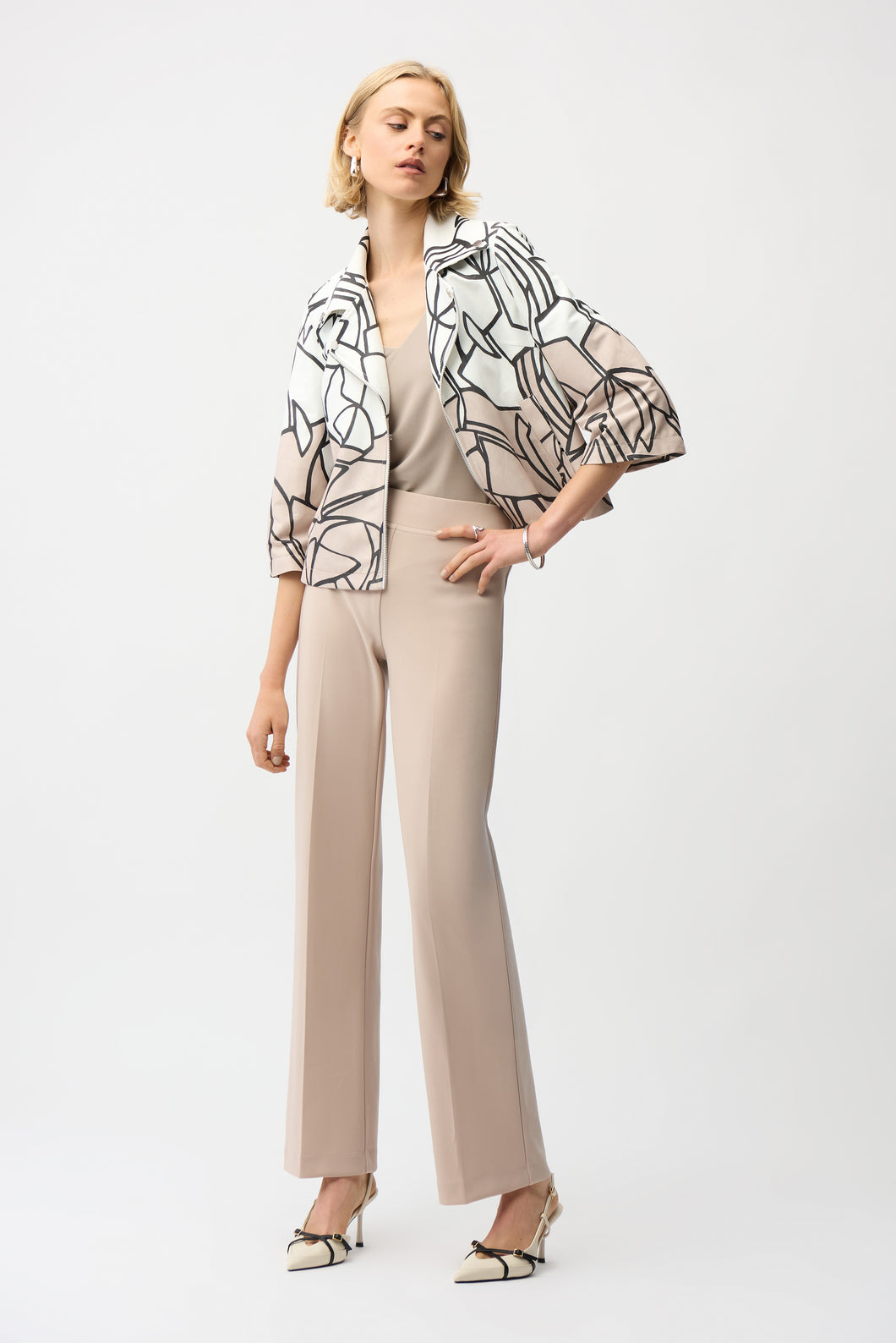 Classic Wide Leg Pant Parchment