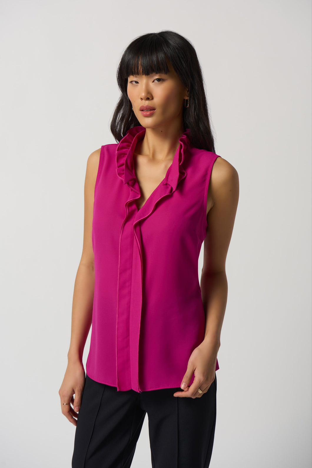 Georgette Top with Ruffles