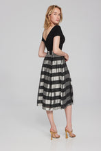Load image into Gallery viewer, Striped Organza Fit &amp; Flare Dress
