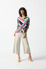 Load image into Gallery viewer, Georgette Geometric Boxy Print Top
