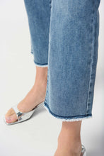 Load image into Gallery viewer, Denim Frayed Hem Straight Jeans
