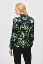 Load image into Gallery viewer, Satin Abstract Button Down Blouse
