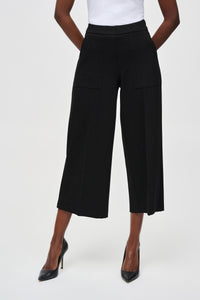 Heavy Knit Pull On Culotte Pants