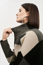 Load image into Gallery viewer, Colour Block Jacquard Knit Pull over
