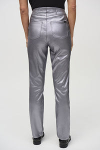 Metallic Denim Pants