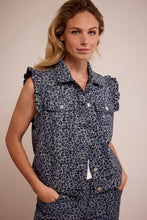 Load image into Gallery viewer, Leopard Denim Vest
