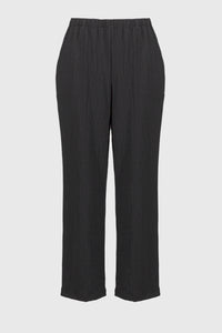 Seersucker Wide Leg Pull-On Pants