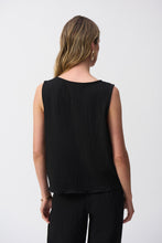 Load image into Gallery viewer, Seersucker Asymmetrical Sleeveless Top
