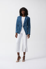 Load image into Gallery viewer, Culotte Jeans with embellished front seam
