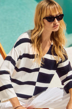 Load image into Gallery viewer, Striped Sweater Knit Pullover
