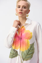 Load image into Gallery viewer, Embroidered Flower Cotton Shirt
