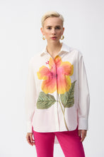 Load image into Gallery viewer, Embroidered Flower Cotton Shirt
