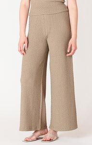 Textured Wide Leg Pant