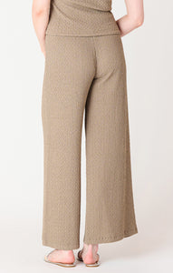 Textured Wide Leg Pant