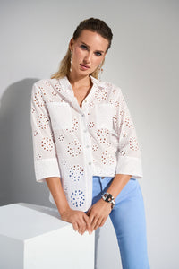 Cotton Eyelet Blouse