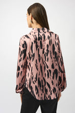 Load image into Gallery viewer, Satin Animal Print Blouse
