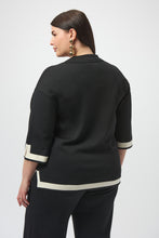 Load image into Gallery viewer, Sweater Knit Colour Block top
