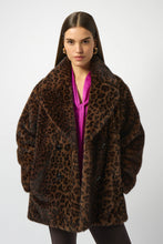 Load image into Gallery viewer, Faux Fur Leopard Print Coat
