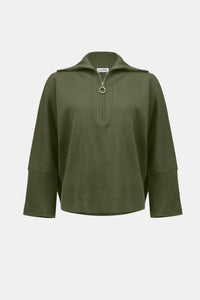 Sweater Knit Pullover with Collar
