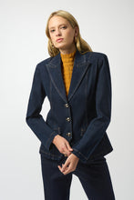 Load image into Gallery viewer, Stretch Denim Fitted Blazer
