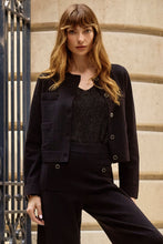 Load image into Gallery viewer, Crew Neck Button Front Jacket
