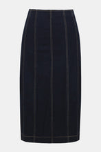 Load image into Gallery viewer, Stretch Denim Paneled Pencil Skirt
