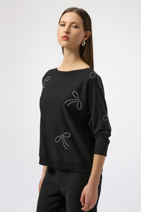 Sweater Knit PullOver with Bows