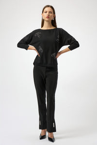 Sweater Knit PullOver with Bows