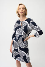 Load image into Gallery viewer, Silky Knit Geometric Dress
