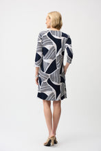 Load image into Gallery viewer, Silky Knit Geometric Dress
