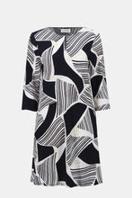Load image into Gallery viewer, Silky Knit Geometric Dress
